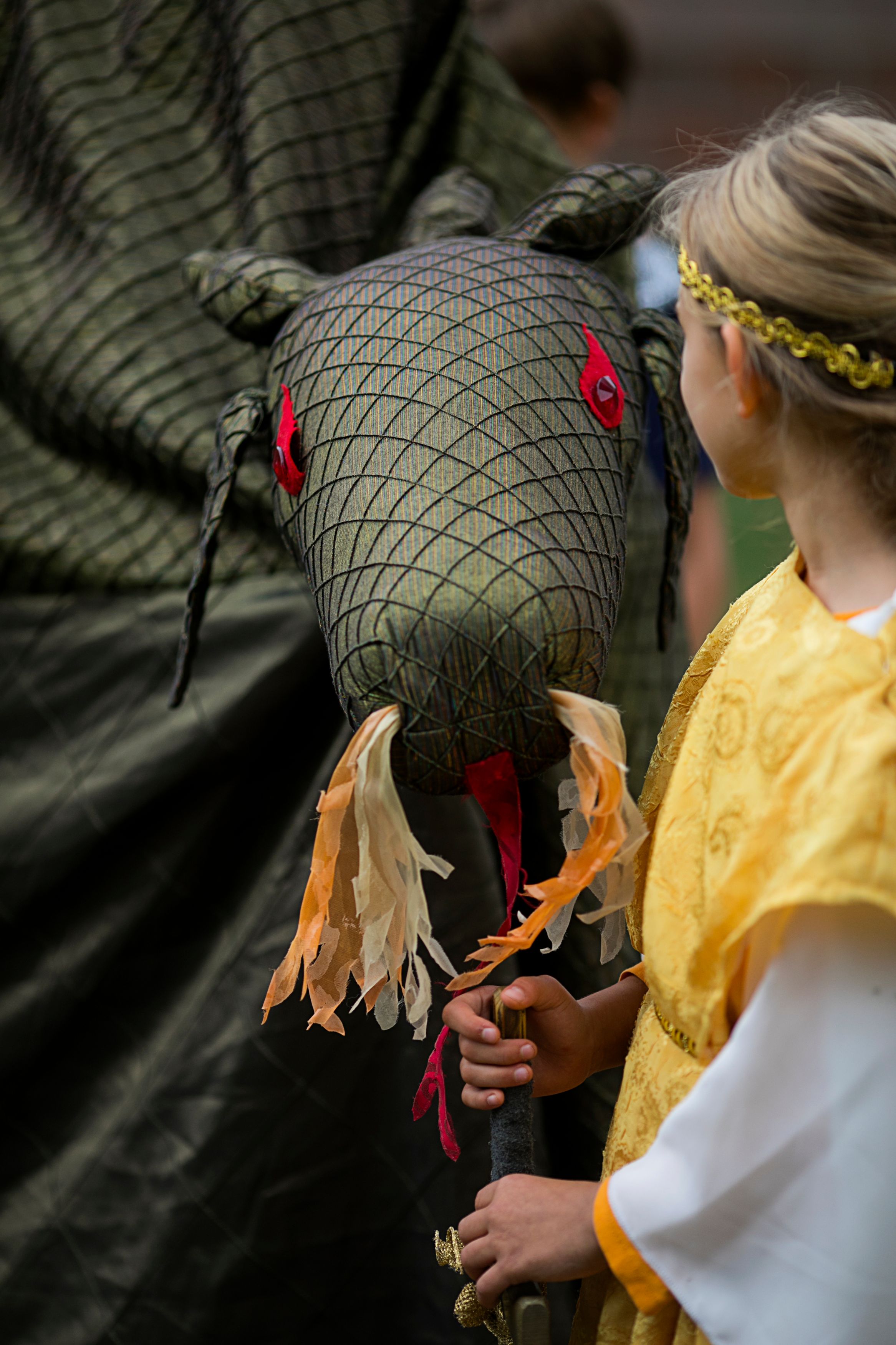 Girl with Michaelmas Dragon