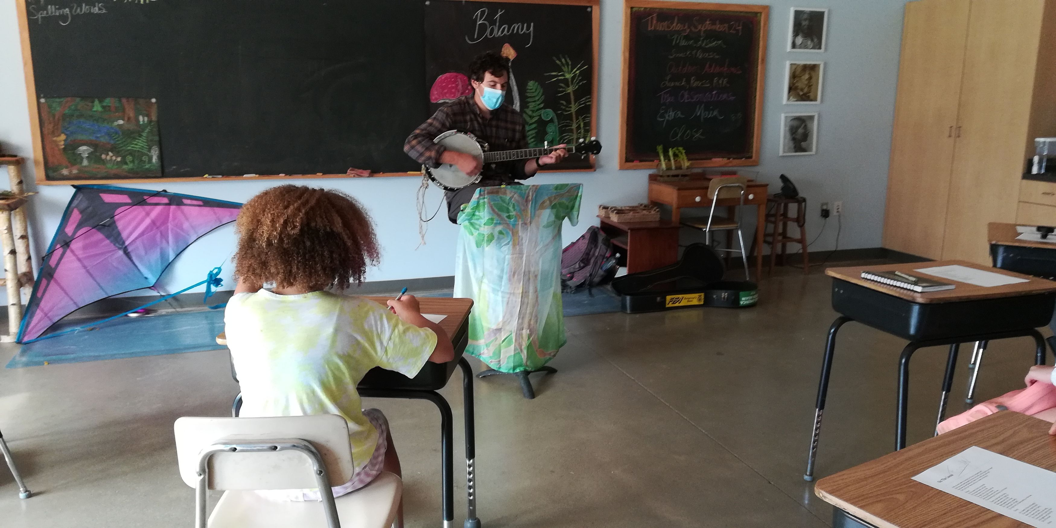 Teacher Playing Banjo