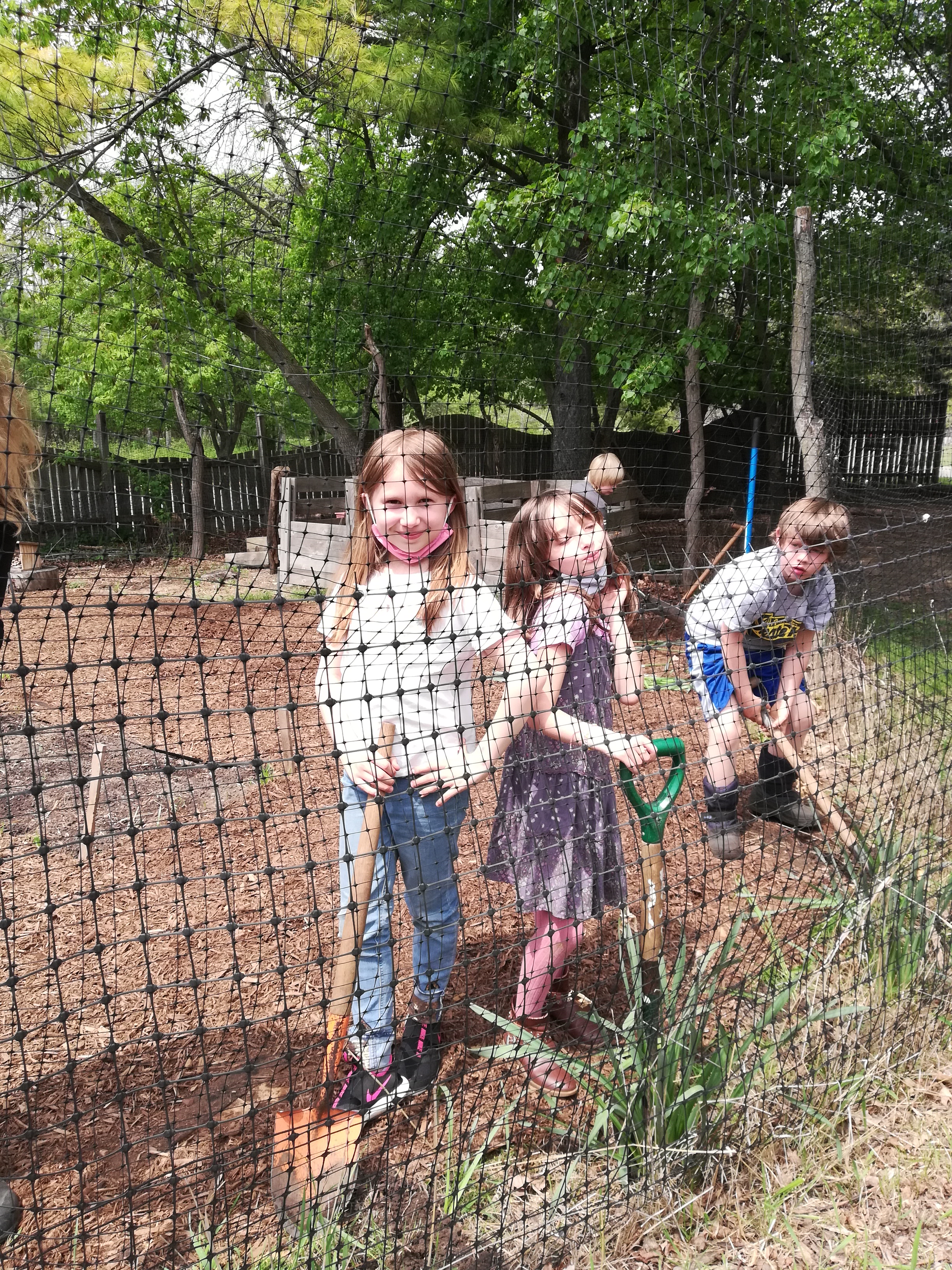 Students in Garden