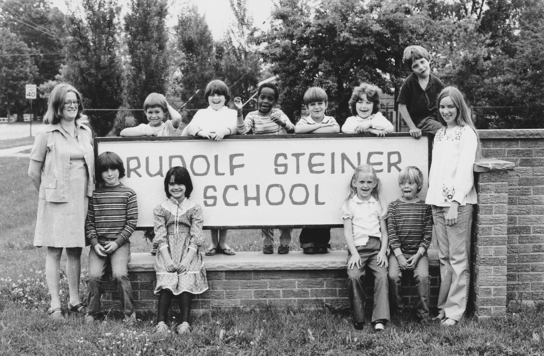 first students at school